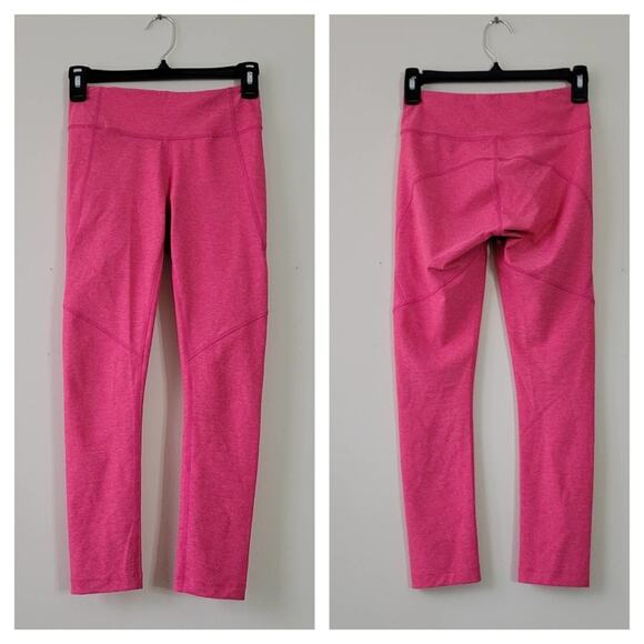 Outdoor Voices Warmup Leggings in Flamingo Pink 3/4 - Picture 2 of 5